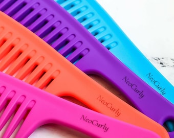 NeoCurly Wide Tooth Comb - Effortlessly Detangles and Styles Wet or Dry Curly and Thick Hair