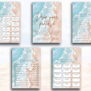 Bride&#39;s Last Splash: Beach Bachelorette Game Bundle - Instant Digital Downloads