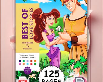 Best of Love Stories | Coloriage | Disney Coloring Book | Pdf & Png Coloring | Color by Number | Adult Coloring Books | Book Colored