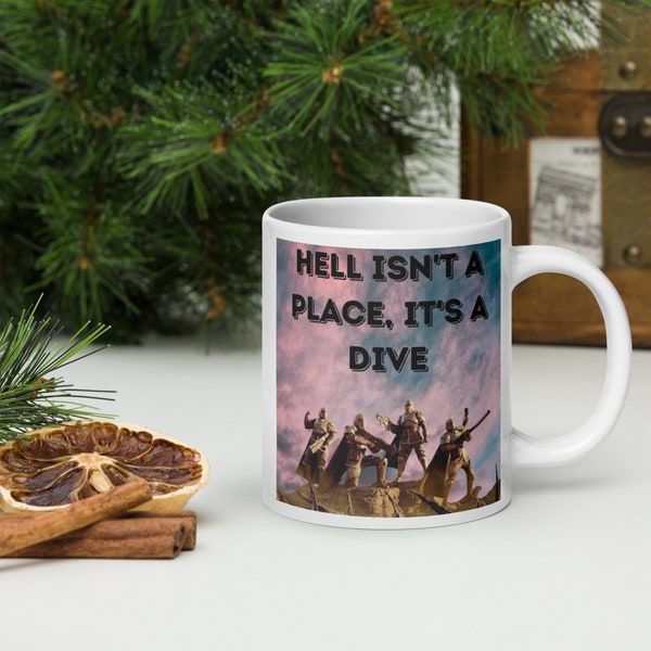 Helldivers Mug, Liberation Mug, Hell Isn't a Place, It's a Dive Mug – Dive Into Your Day with Helldivers 2 Styled Mug, Liberate your Morning