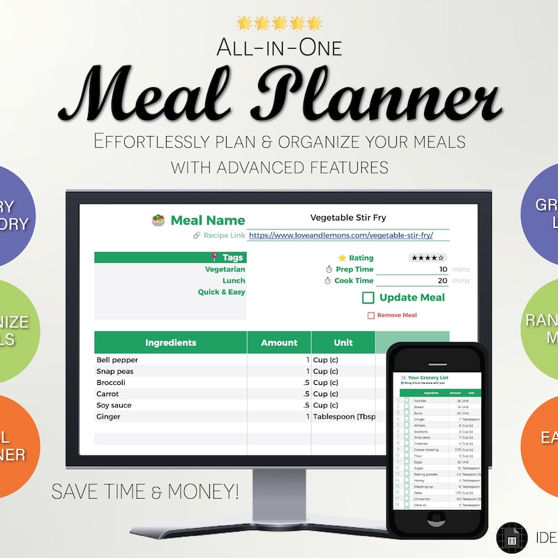 Meal Rotation Planner - Etsy