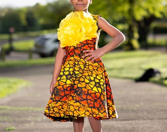 Girls' Ankara dress