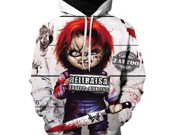 Chucky hoodie hoodie van hoge kwaliteit met capuchon