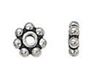 20 BALI 925 Sterling SILVER oxidize twisted wire Rope mini SPACER Bead 4.5mm S18 20 BALI 925 Sterling SILVER oxidize twisted wire Rope mini SPACER Bead 4.5mm S18
