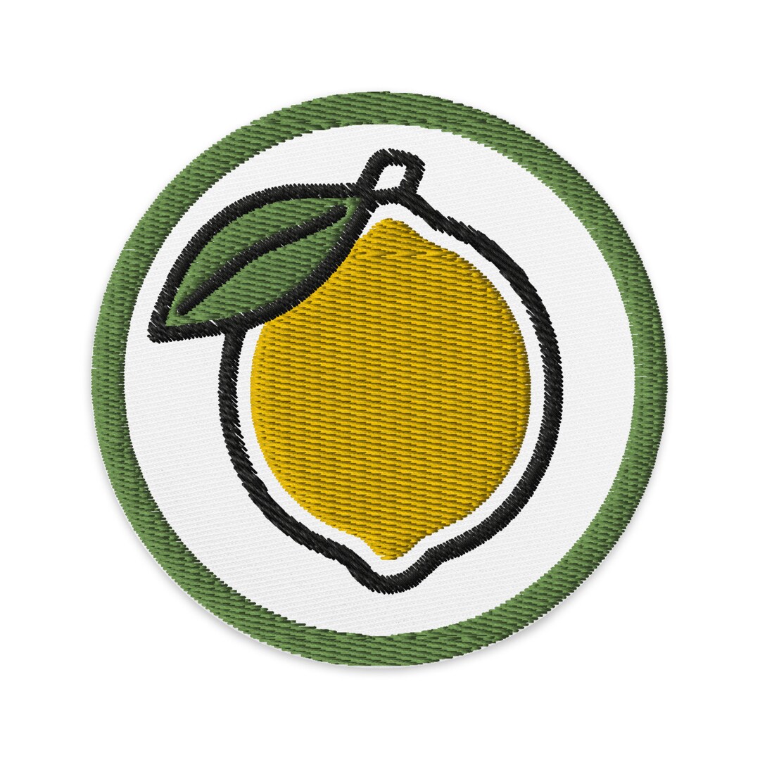 Lemon - Embroidered Patch - Etsy