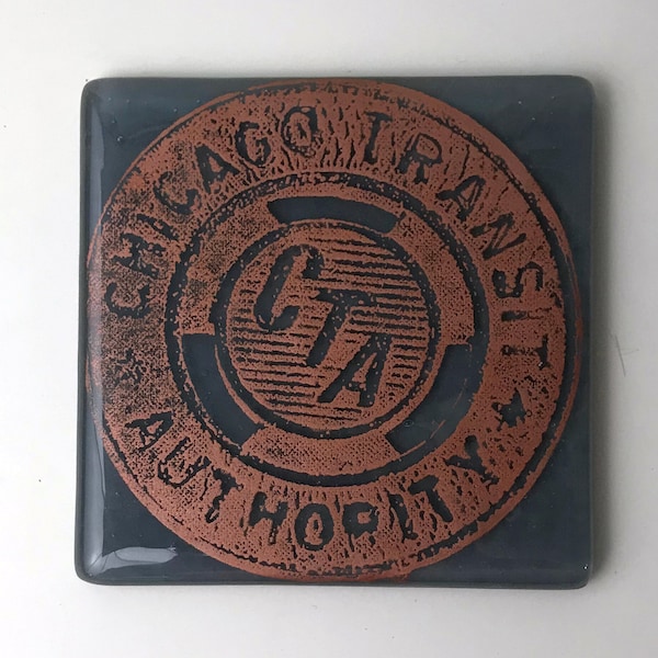 Greetings from Chicago Single Coaster | Chicago CTA Token