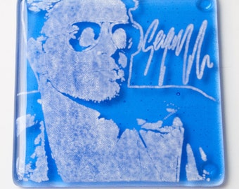 George Michael Fused Glass Coaster, Wham Coasters, Famous People Coasters