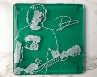 Dave Grohl Fused Glass Coaster