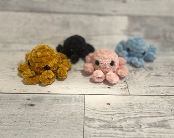 Crochet Octopus Key Ring ,Mini Octopus Plushie , pocket octo, Octopus | Small anxiety relief, stress relief, fidget stress toy