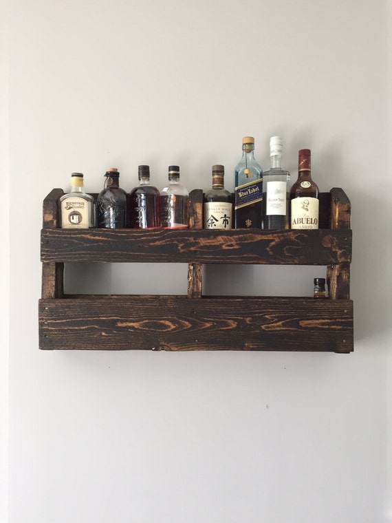 Recycled Wall Mounted Pallet Wood Bar With Hidden Door Etsy