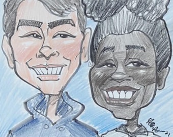 Hand Drawn Caricatures Portrait