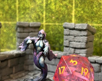 Hand-Painted Banshee Miniature for DnD & TTRPGs | 25mm Fantasy Undead Monster Figure | Resin Figure gift for Dungeons and Dragons TTRPG