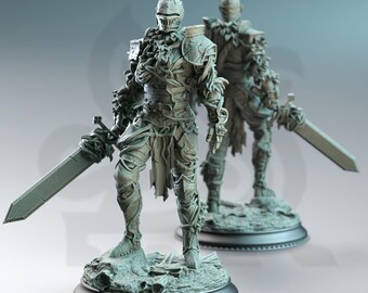 Armadura de enredadera / Miniatura de luchador de monstruo paladín / 32 mm / 28 mm / 75 mm / Ideal para juegos de rol de mesa / Dungeons and Dragons - Dm Stash