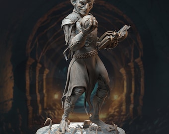 Mana Goblin Sorcerer | Monster Enemy NPC Villian | 32mm / 28mm / 75mm | Ideal for Tabletop RPGs | Dungeons and Dragons - Dm Stash