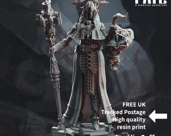 Amelie Safran | Kleriker, Magier, Paladin DND Miniatur | 32 mm Resin Rollenspielfigur Dungeons and Dragons