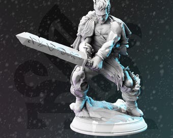 Gaius | Menschenkämpfer Blutjäger Paladin | 32mm / 28mm / 75mm | Ideal für Tabletop-Rollenspiele | Dungeons and Dragons - Dm Stash