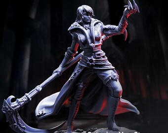 Caterina Von Strassen | Fighter Warlock DND Miniature | 32mm Resin RPG Figure Dungeons and Dragons