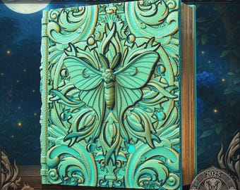 Luna Moth Tower Book | Dungeons & Dragons Dice Storage Tome | RPG Dice Tray | Bardic Gift | TTRPG Accessory Organiser