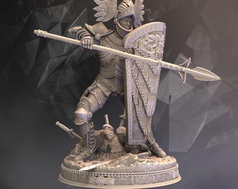 Eridus | Mensch Elfen Kämpfer Paladin | 32mm / 28mm / 75mm | Ideal für Tabletop-Rollenspiele | Dungeons and Dragons - Dm Stash