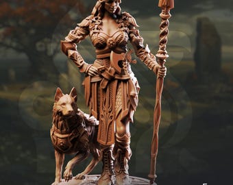 Froya Maiden Of Life | Human Druid Ranger Fighter Cleric | 32mm / 28mm / 75mm | Ideal for Tabletop RPGs | Dungeons and Dragons - Dm Stash