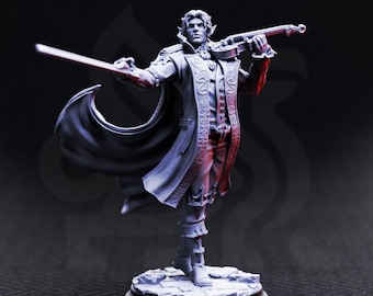 Vampire Socialite | Vampire Noble Bard Curse Of Strahd | 32mm / 28mm / 75mm | Ideal for Tabletop RPGs | Dungeons and Dragons - Dm Stash