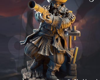 Baradin | Pirate Captain Fighter Swashbuckler Rogue | 32mm / 28mm / 75mm | Ideal for Tabletop RPGs | Dungeons and Dragons - Dm Stash