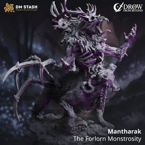 Mantharak | Familiar NPC Monster Enemy Spider Deer| 32mm / 28mm / 75mm | Ideal for Tabletop RPGs | Dungeons and Dragons - Dm Stash