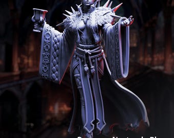 Baroness Noctra Vampire DND Miniature | 32mm Resin RPG Figure Dungeons and Dragons