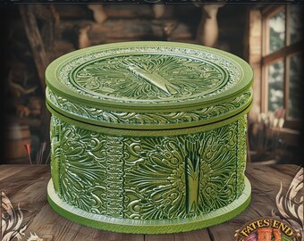 Almacenamiento de dados Ranger's Vault / Caja de dados segura con tapa de rosca / Soporte para dados DND / Bóveda de dados de fantasía para juegos de rol de mesa / Capacidad para 1 juego