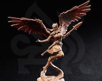 Daughter Of Death | Angel Nordic Celestial Aasimar Paladin | 32mm / 28mm / 75mm | Ideal for Tabletop RPGs | Dungeons and Dragons - Dm Stash