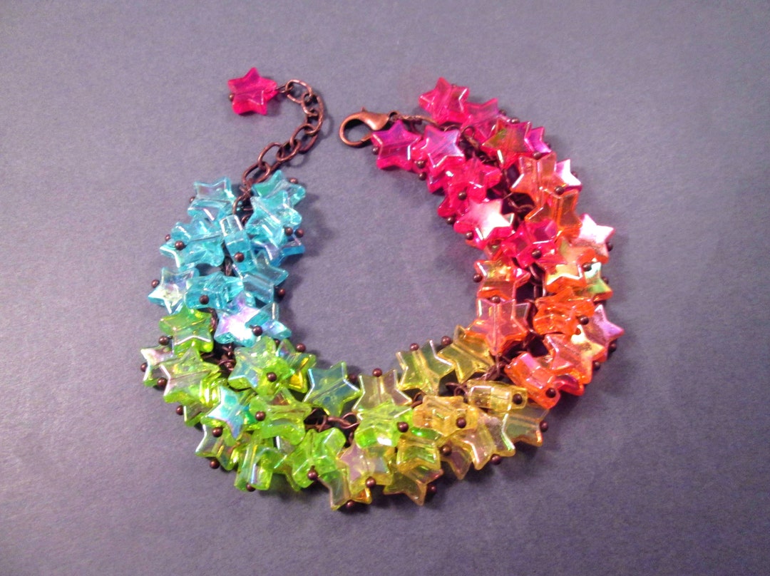 Cha Cha Mystic Multi Stretch Bead & Chain Bracelet main image 1