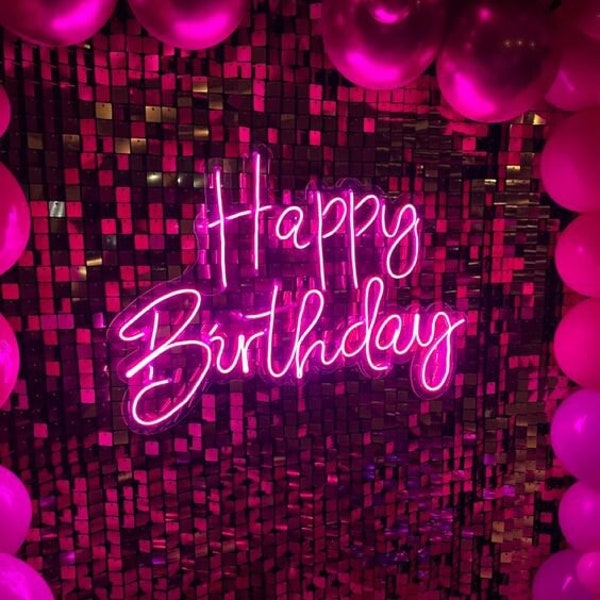 Custom Neon Birthday Sign  | Custom Neon Sign | Neon LED Sign | Neon Lights