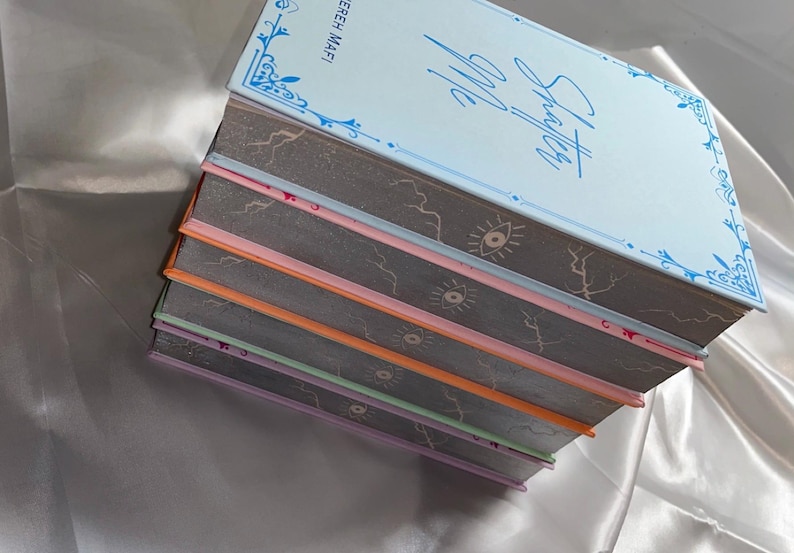 Shatter Me Lettering Shatter Me Tahereh Mafi Painted Edges Rebind Full Set Special Edition ...