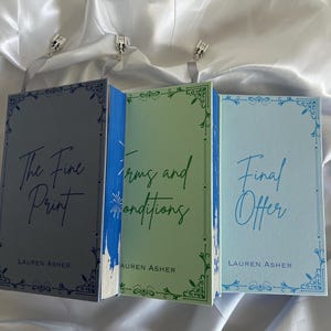 Dreamland Billionaires Lauren Asher Handrebound Special Edition Set Painted Edges with Bookmark Charm