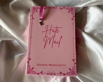 Hate Mail Donna Marchetti Painted Edges  Ombre Edge Cardstock Special Edition Rebind with Bookmark Charm