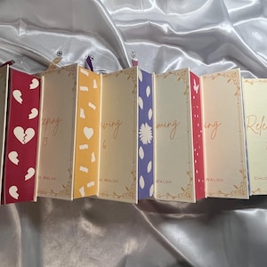 Boys of Tommen Chloe Walsh Inspired Handrebound Special Edition 6 Book Set Painted Edges with Bookmark Charms