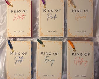 Kings of Sin Ana Huang Painted Edges Rebind Special Edition With Bookmark Charms