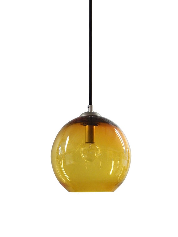 Gold Globe Pendant Light / Primo Large Glass Globe Pendant Light
