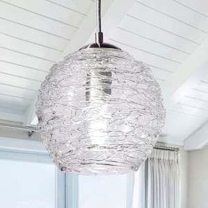 Pendant Light • Hand Blown Glass • Stella Clear • Made to Order