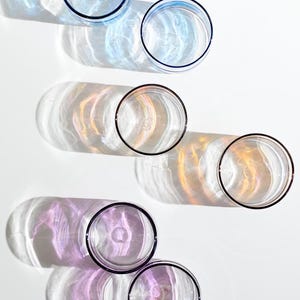 Handblown Rocks Glasses - Colorful Whiskey Tumblers | Set of 4