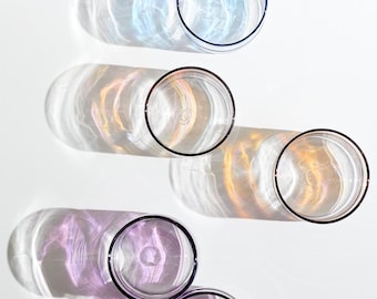 Handblown Rocks Glasses - Colorful Whiskey Tumblers | Set of 4