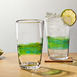 Glass Pint Glasses | Hand Blown Water Glasses | Bar and Cocktail Glasses | Made in USA