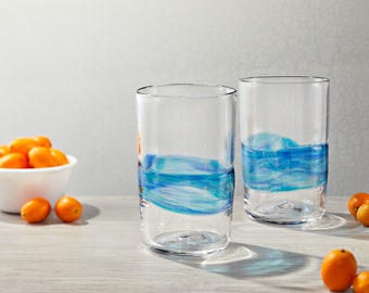 Glass Pint Glasses | Hand Blown Water Glasses | Bar and Cocktail Glasses | Made in USA