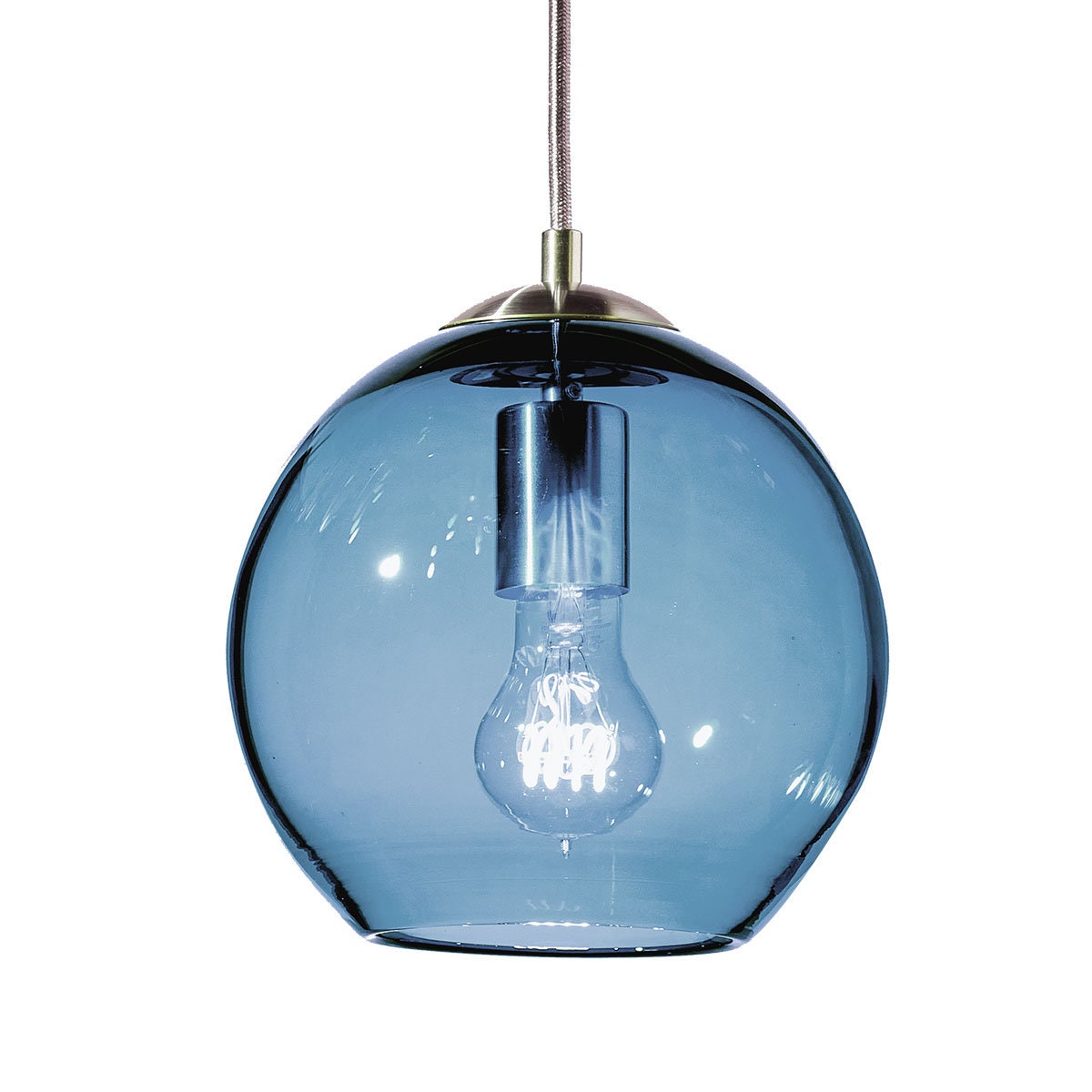 Handmade Globe Pendant Light Hand Blown 