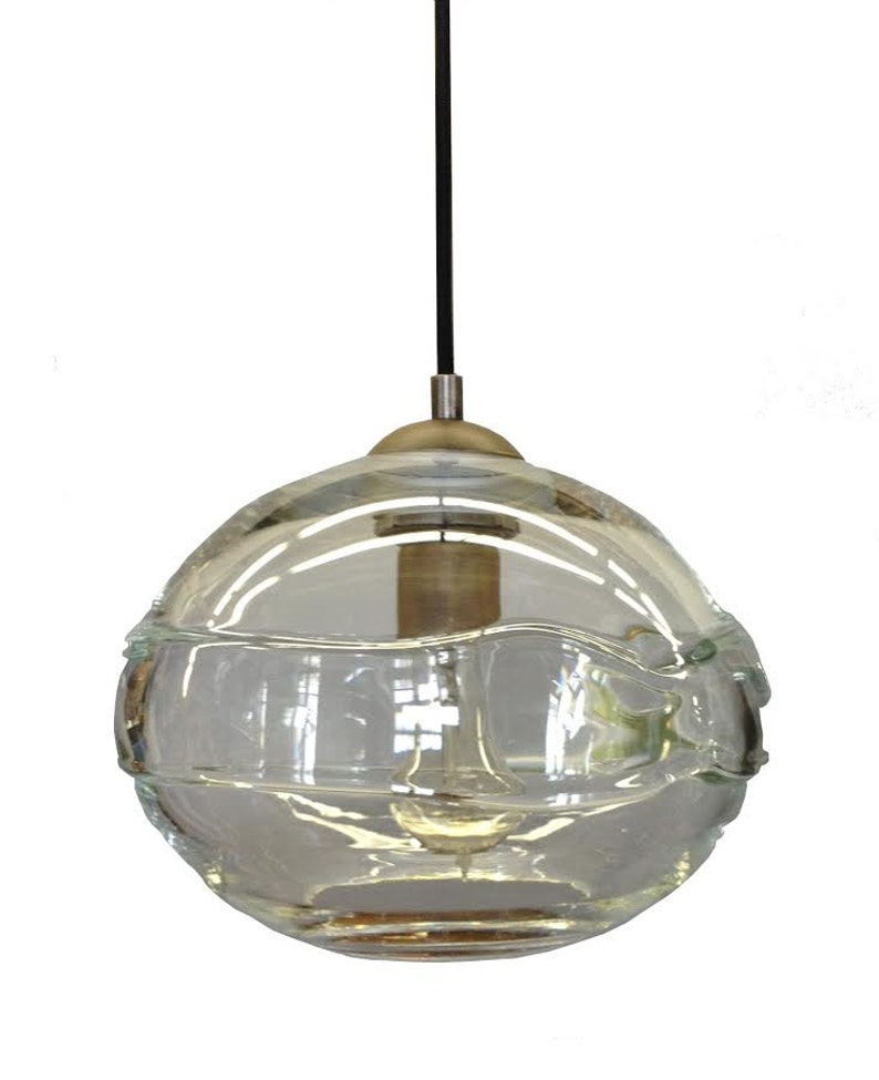 Clear Banded Hand N Glass Pendant Light Chandelier Hanging Lights