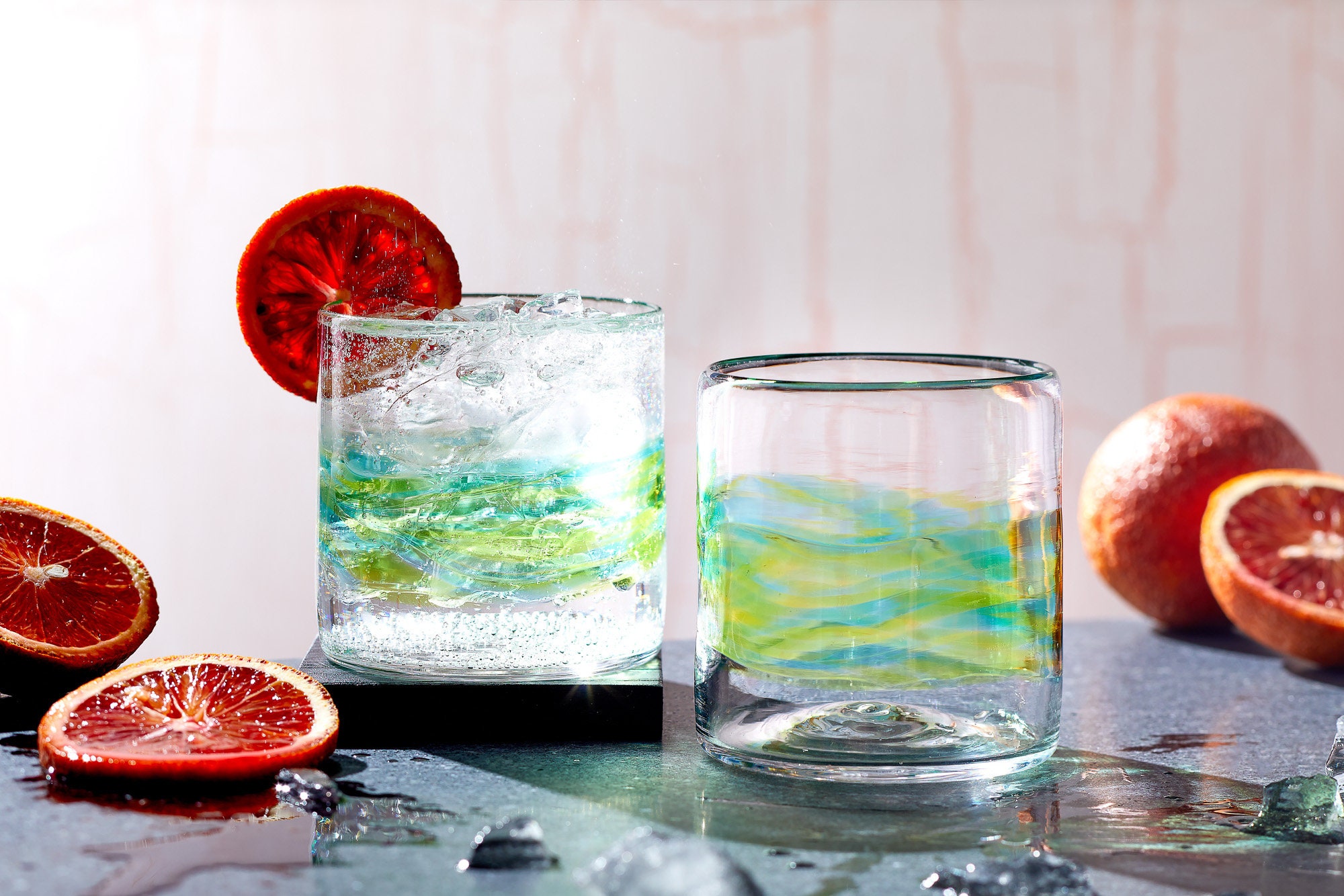 Whiskey Rock Glasses Pour Cocktails, Vin ou Bourbon. Verrerie Soufflée à La Main, Vaisselle et Ensem