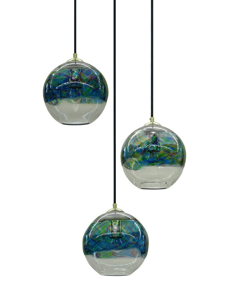 Kitchen Island Pendant Coastal Ocean Ceiling Light Hand Etsy