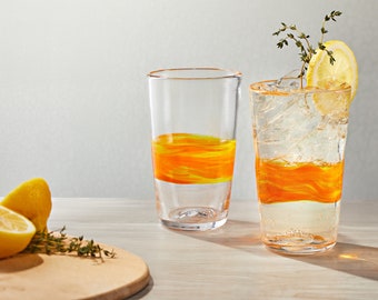Glass Pint Glasses | Hand Blown Water Glasses | Bar and Cocktail Glasses | Made in USA
