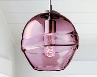 Pendant Light • Hand Blown Glass • Fiona Plum • Made to Order