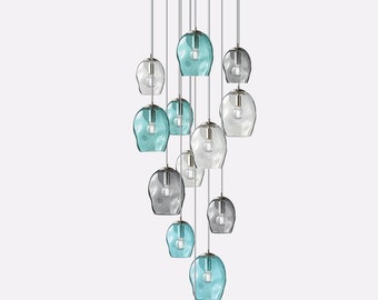 Petra Cascade Chandelier (9 or 13 Lights)